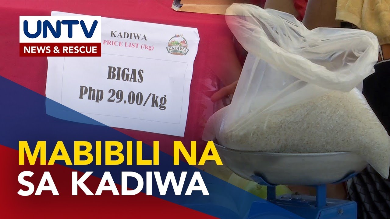 P29 per kilo na bigas, mabibili na sa ilang Kadiwa Stores sa Metro Manila at Bulacan