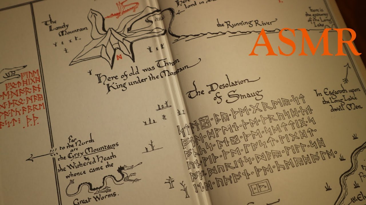 ASMR Thror's Map | Map of Wilderland [The Hobbit/Lord of the Rings lore]