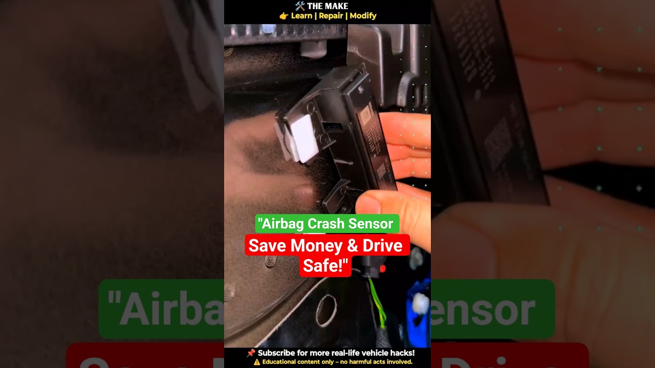 Airbag Crash Sensor Fix &ndash; Save Money & Drive Safe!#automobile #diy