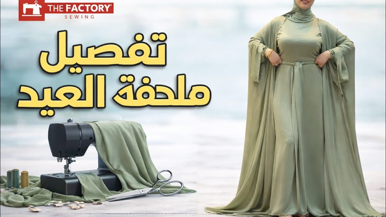 ✨#تفصيل ملحفة #للعيد ببيزك #كُم وحزام #عريض #وأسرار خياطة #الستان .👌#تفصيل #خياطة #fashion_desiner 