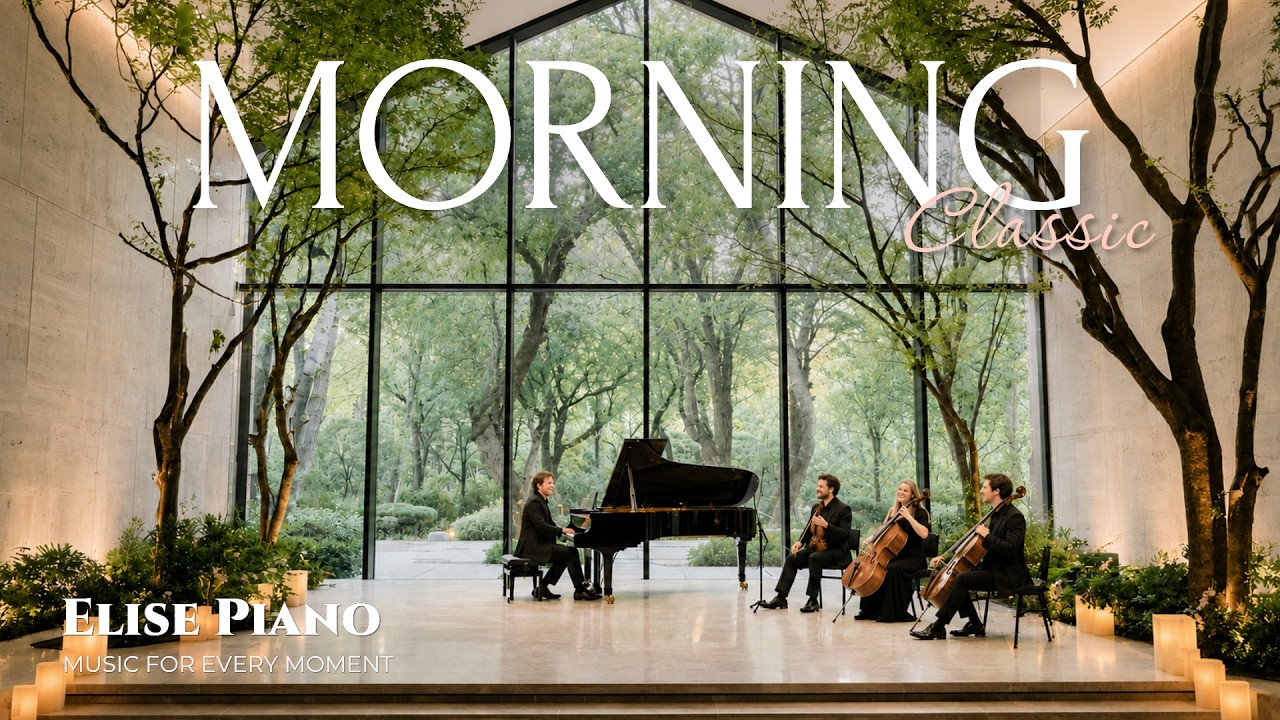 [No Ads] Uplifting Morning Piano Music 🌿 | Fresh & Positive Energy Classic BGM | Elise Piano