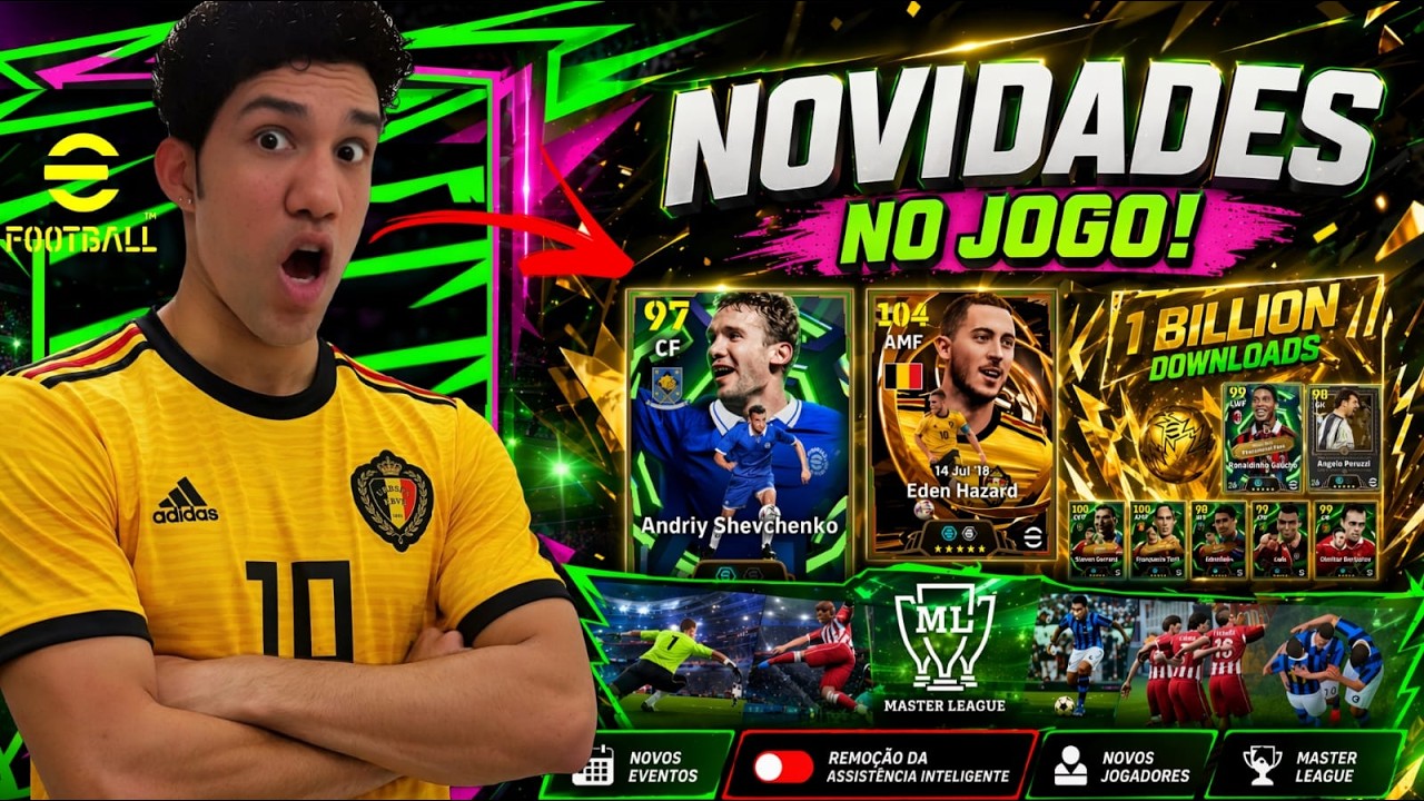 10 NOVIDADES CONFIRMADAS, Master liga R10 gratis e Penalti diario no eFootball 2026 mobile