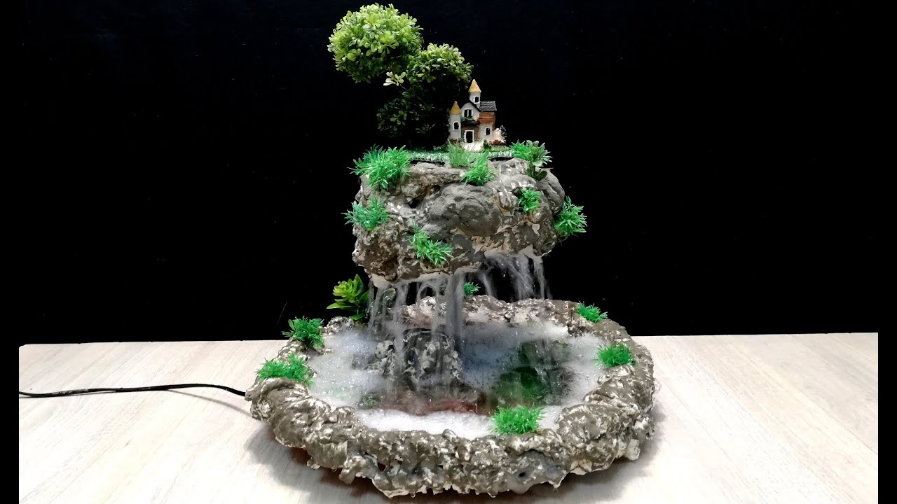 How to make a beautiful Fountain with Polyurethane foam spray