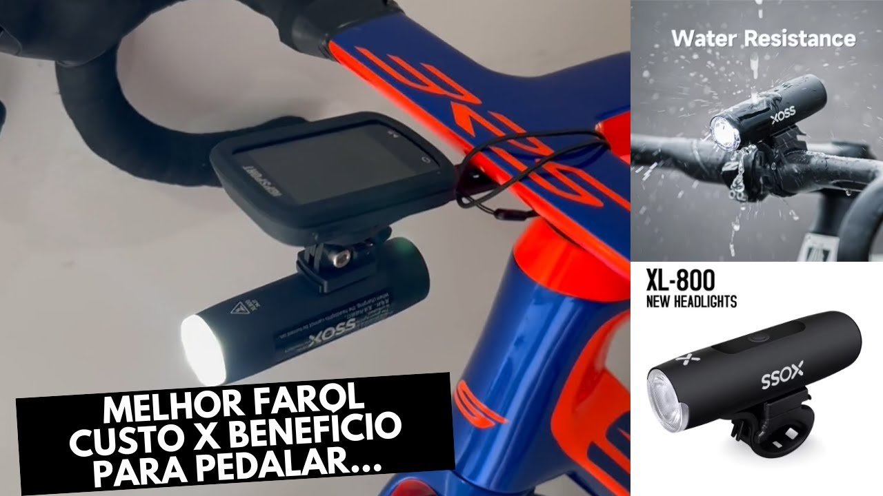 Unboxing e Review - Farol Xoss XL-800 Lumens