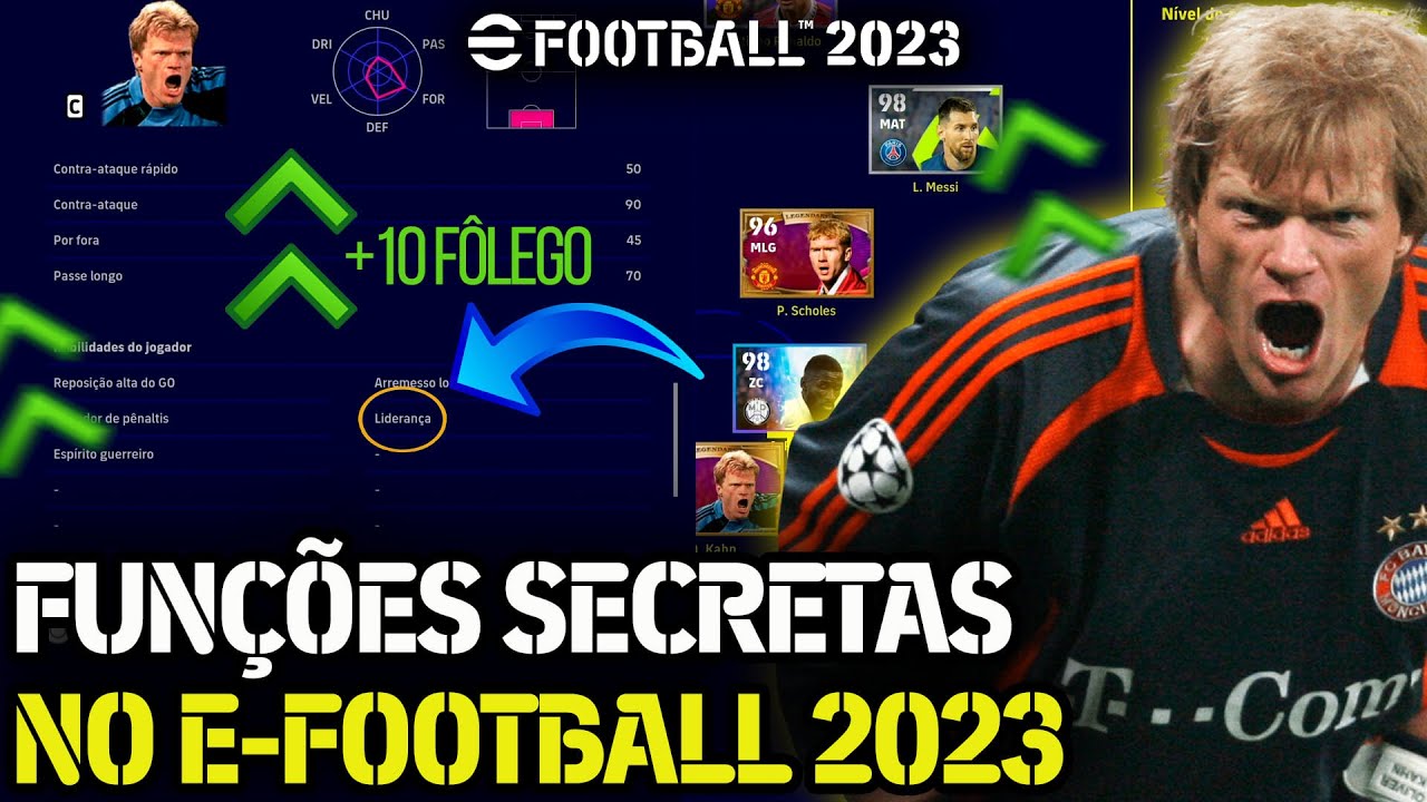 📋VOCÊ NÃO SABIA DESSAS FUNÇÕES SECRETAS NO EFOOTBALL 2023