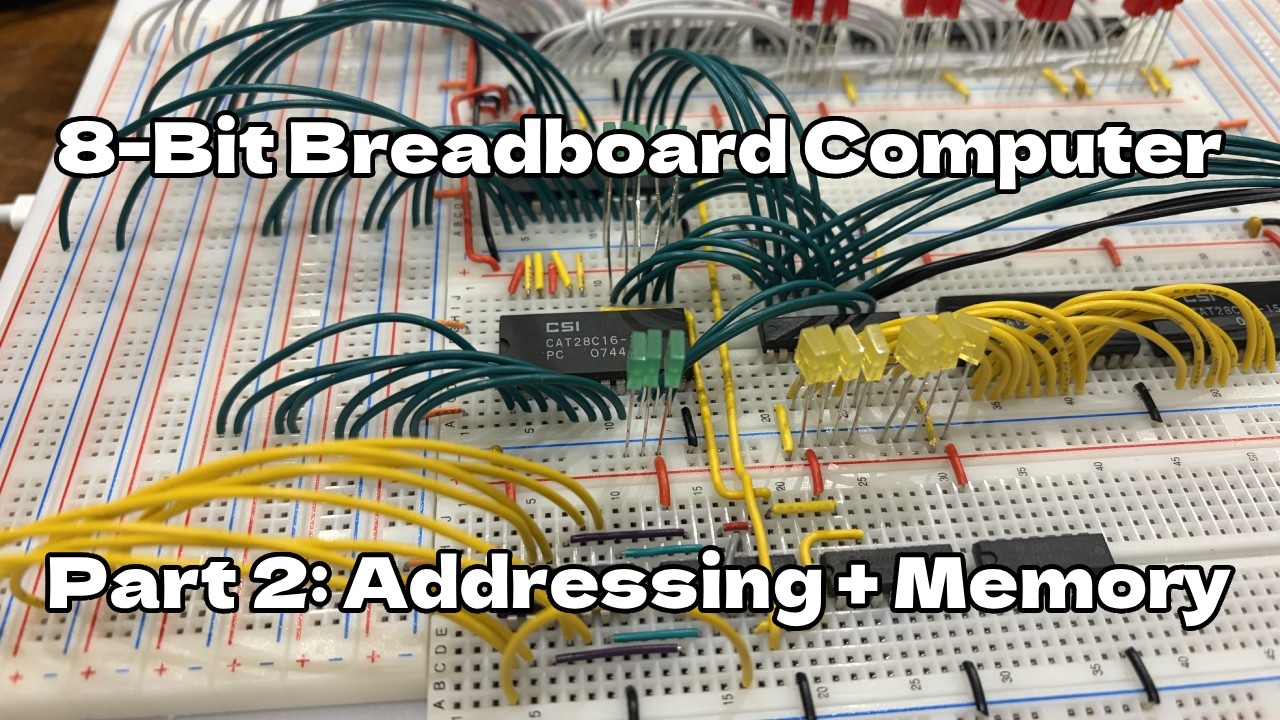 8 Bit Breadboard Computer Part 2: Addressing and Memory