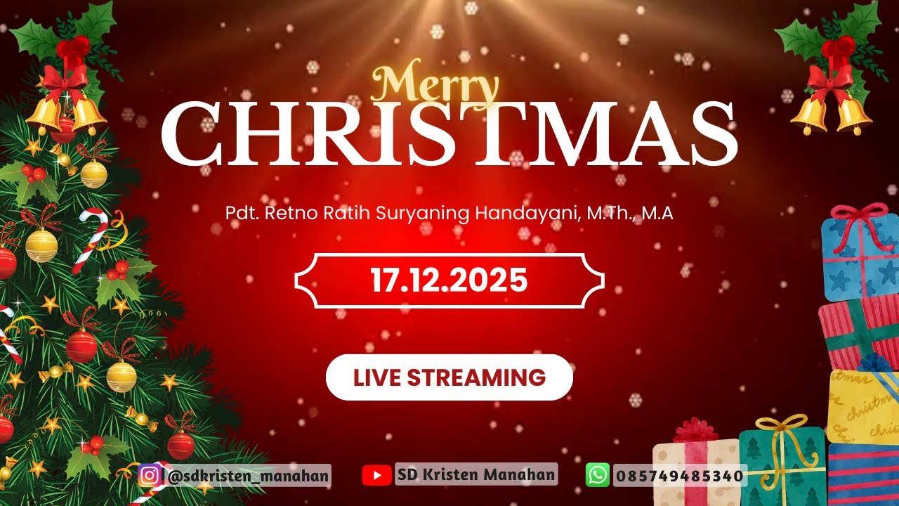 [LIVE STREAMING] IBADAH NATAL SD KRISTEN MANAHAN SURAKARTA 17 DESEMBER 2025