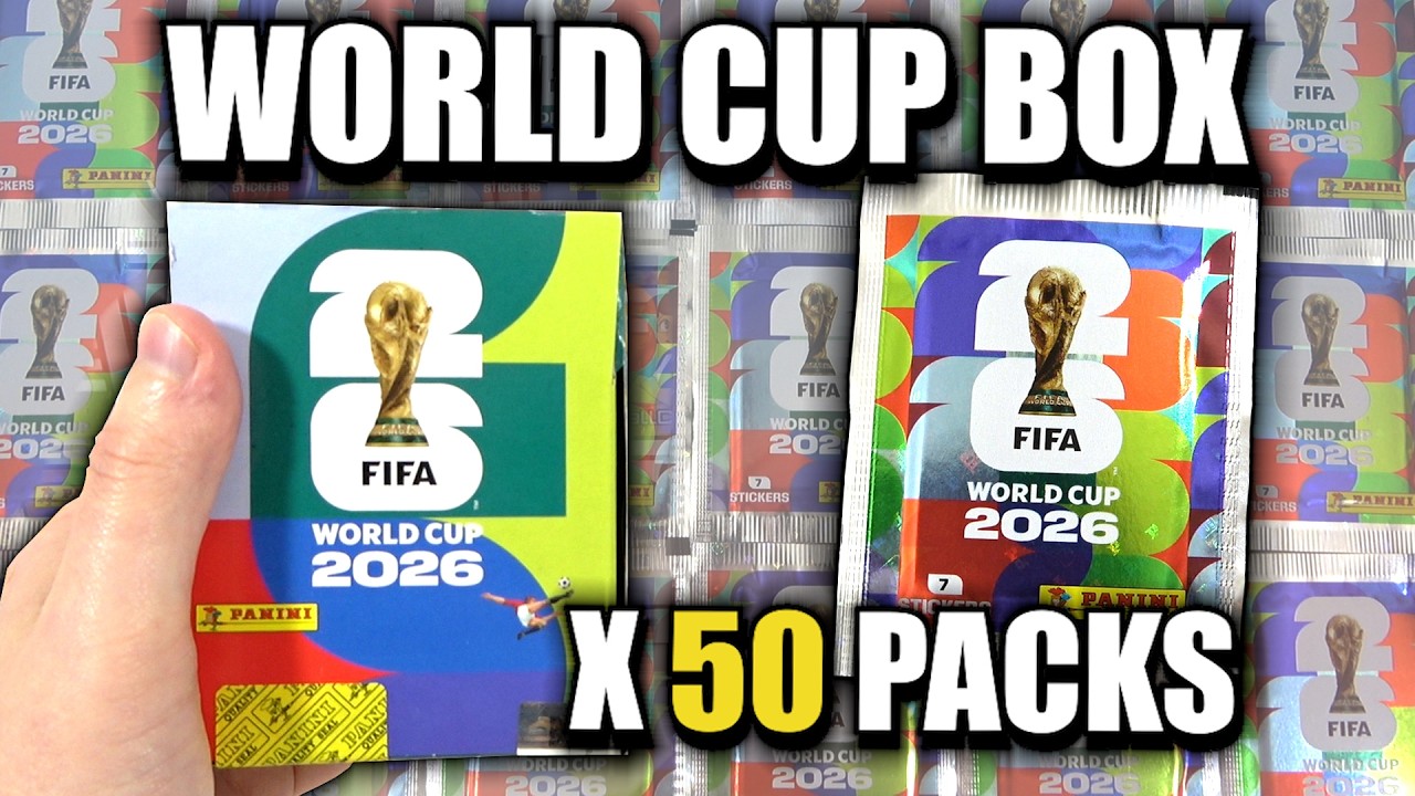 WORLD CUP 2026 BOX OPENING | Panini FIFA WORLD CUP Sticker Collection (50 PACKS)