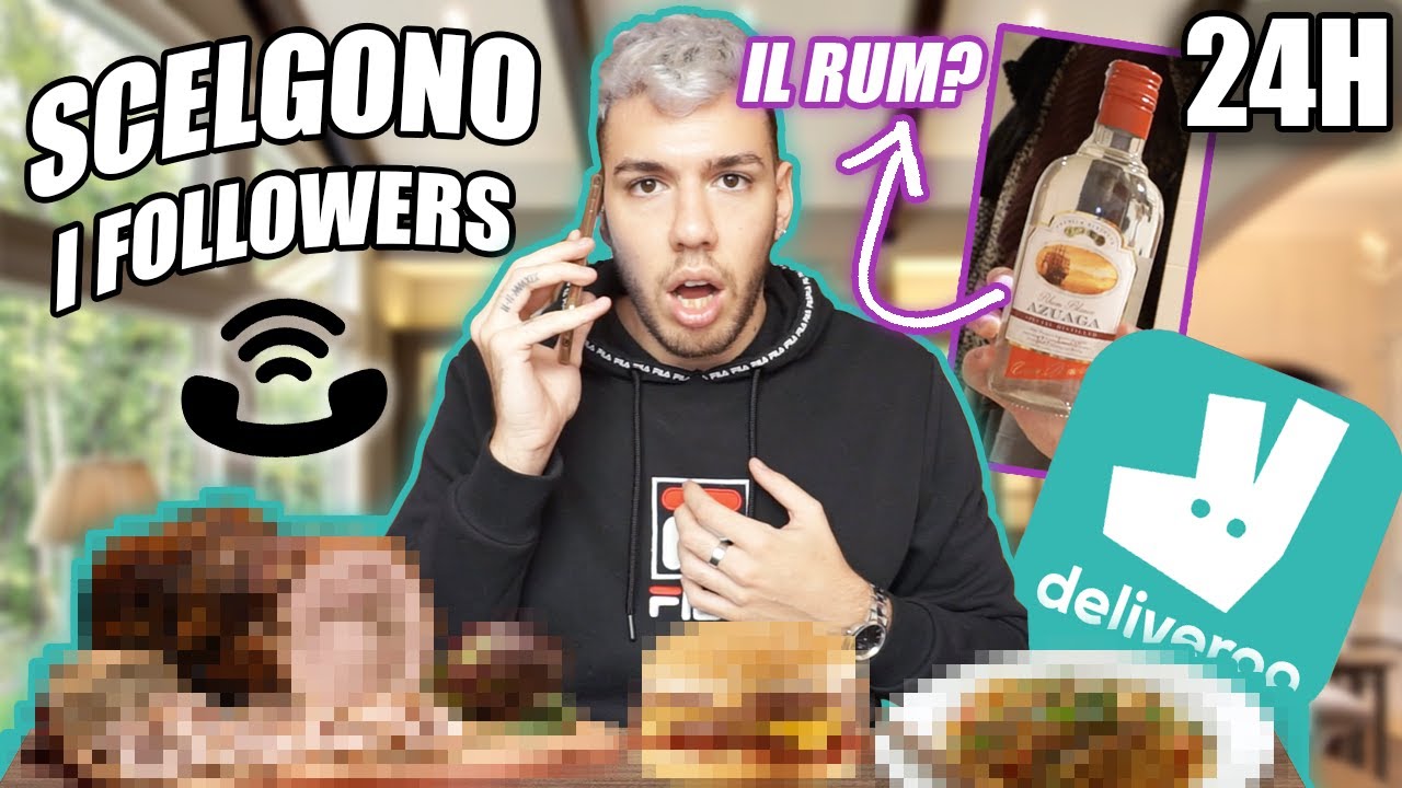 CHIAMO I MIEI FOLLOWER PER FARGLI SCEGLIERE I MIEI ORDINI DELIVEROO PER 24 ORE!! *con superalcolici*