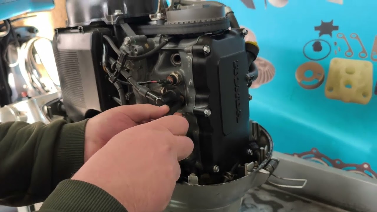 Замер компрессии Honda BF25, Seamotors, Владивосток 