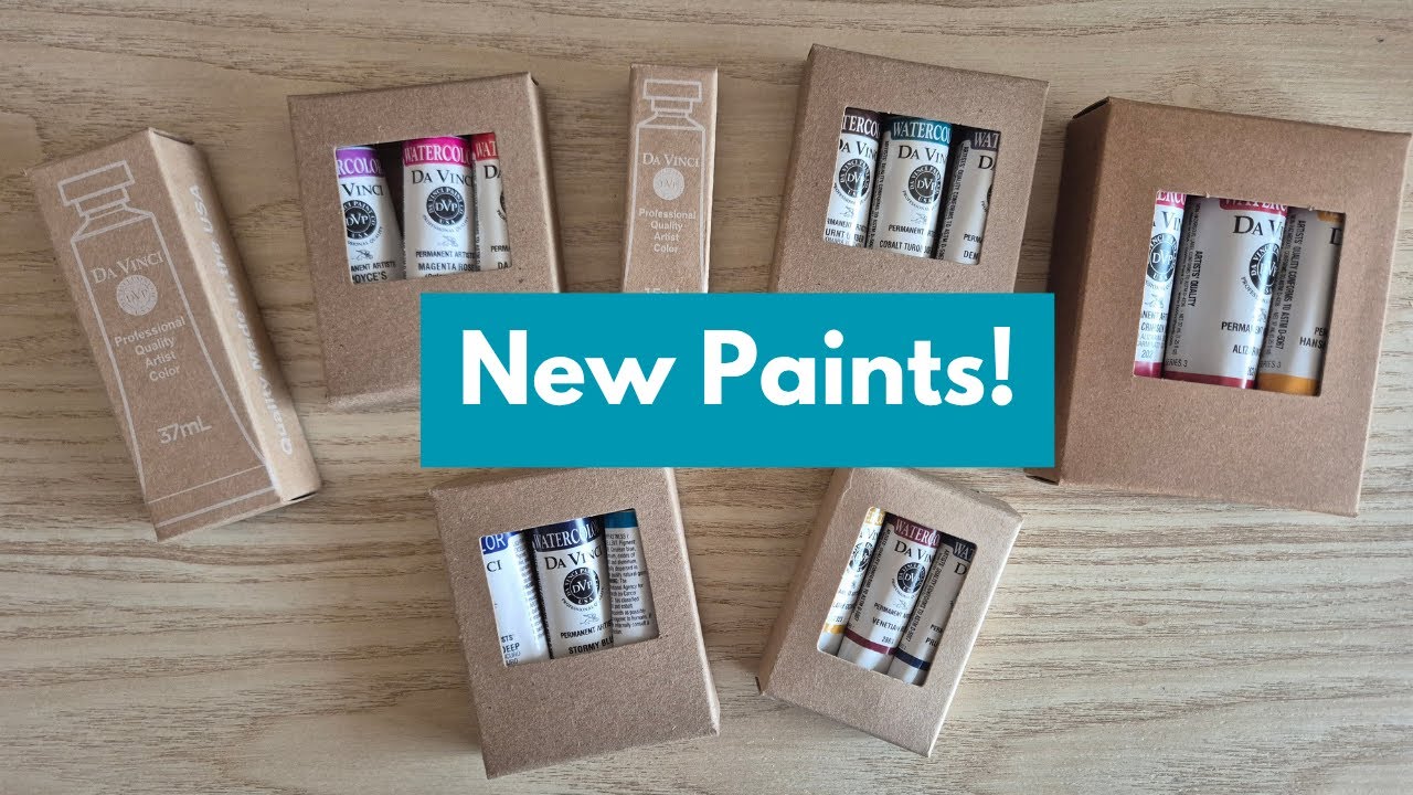 New Da Vinci Watercolors! [ Art Supply Haul ]