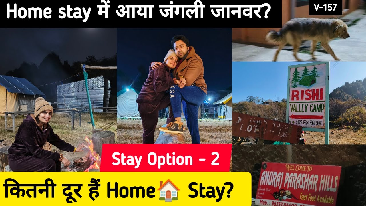 Home stay में आया जंगली जानवर|| stay option -2 ||  parashar lake || parashar || mandi|| HP|| v-157||