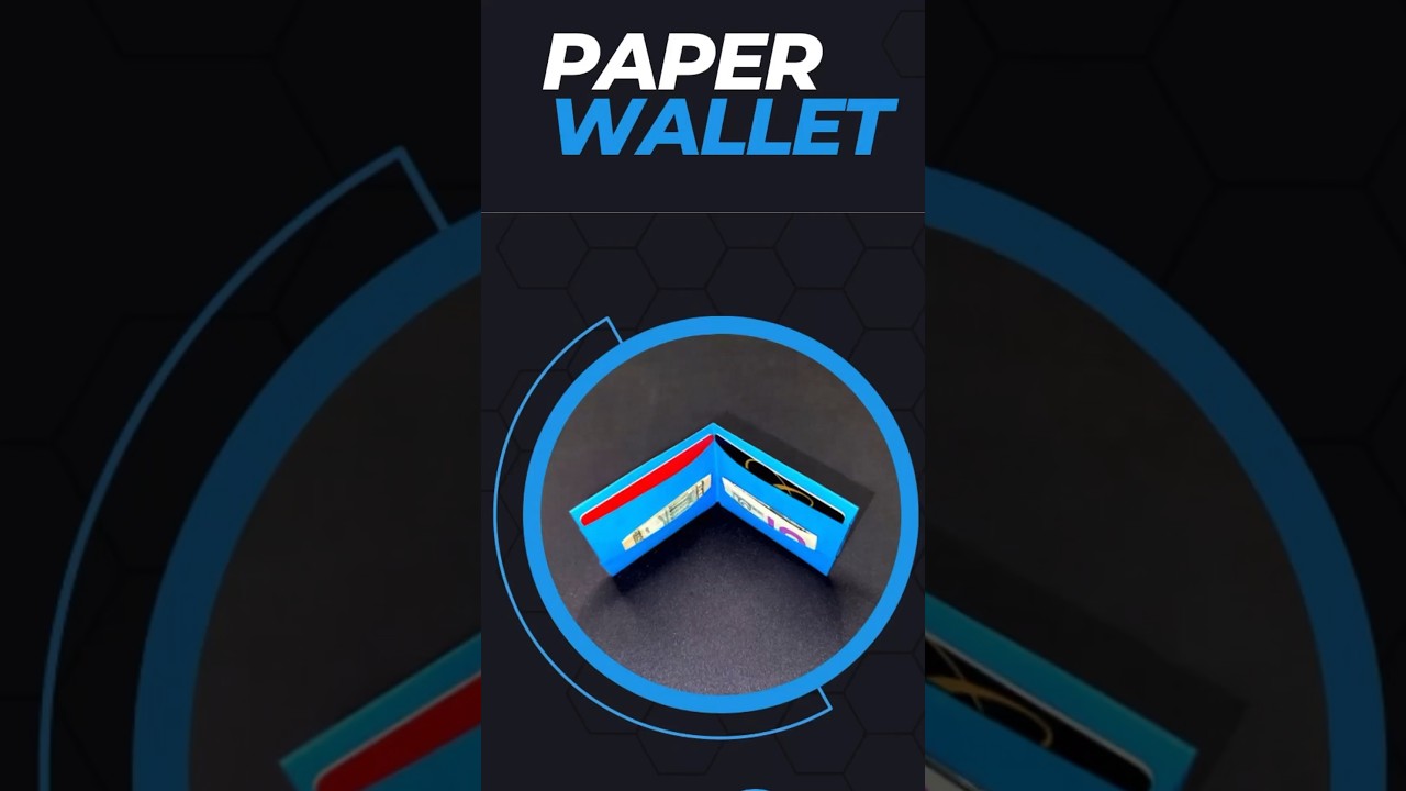 How to make a Paper Wallet #shorts #origami #papercraft