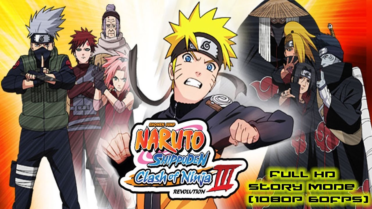 Naruto Shippuden Clash of ninja Revolution 3 Full playthrough (HD 1080p 60fps)