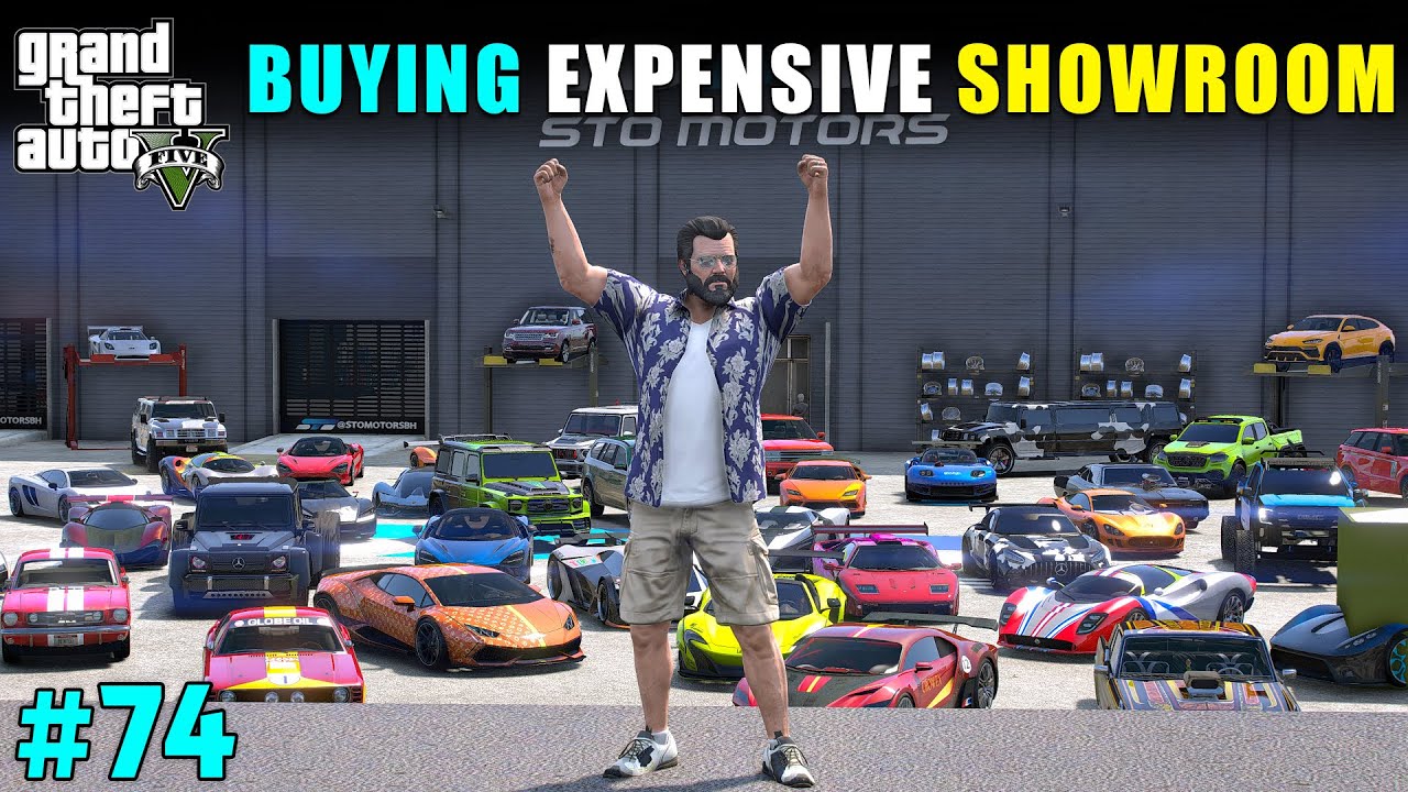 MICHAEL'S NEW MOST EXPENSIVE SHOWROOM | GTA 5 GAMEPLAY #74
