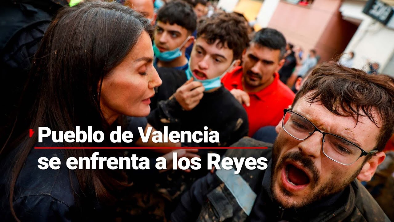 ESPAÑOLES REACCIONAN CONTRA LOS REYES | El Rey Felipe VI y Letizia visitan Valencia en la crisis