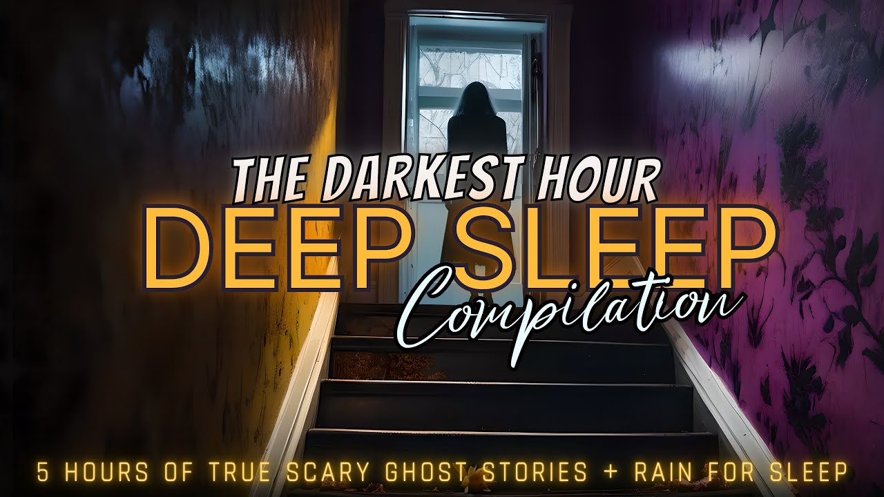 5 Hours of TRUE Scary Ghost Stories + rain for sleep 😴 NO ADS, dark screen 
