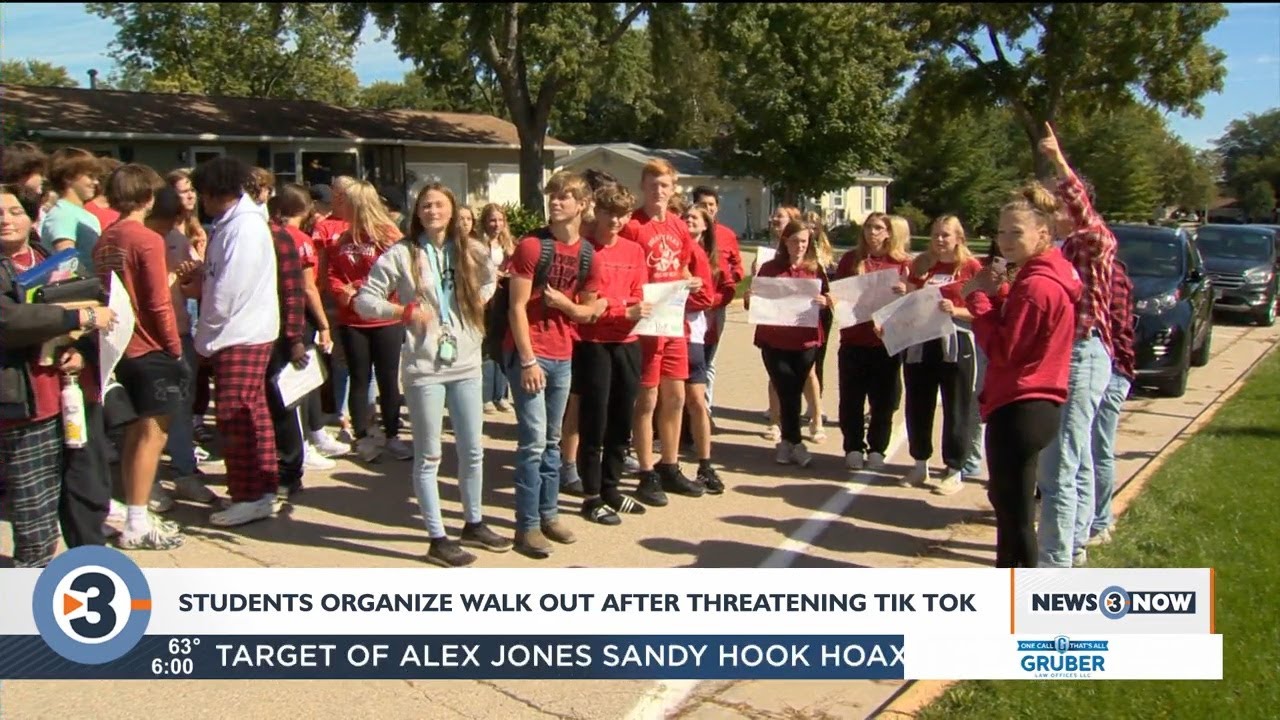 Deerfield High School students organize walkout over concerns about response to threatening TikTok
