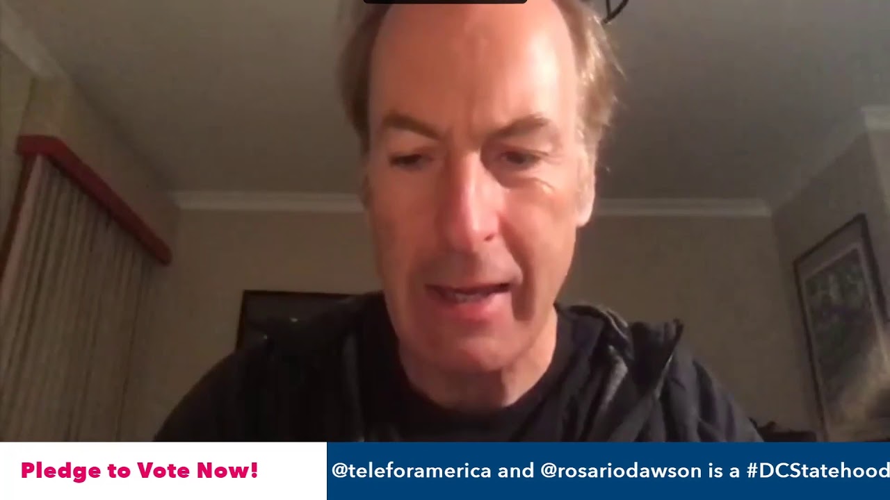 Bob Odenkirk Takes on the I Voted Sticker - Telethon for America 2020