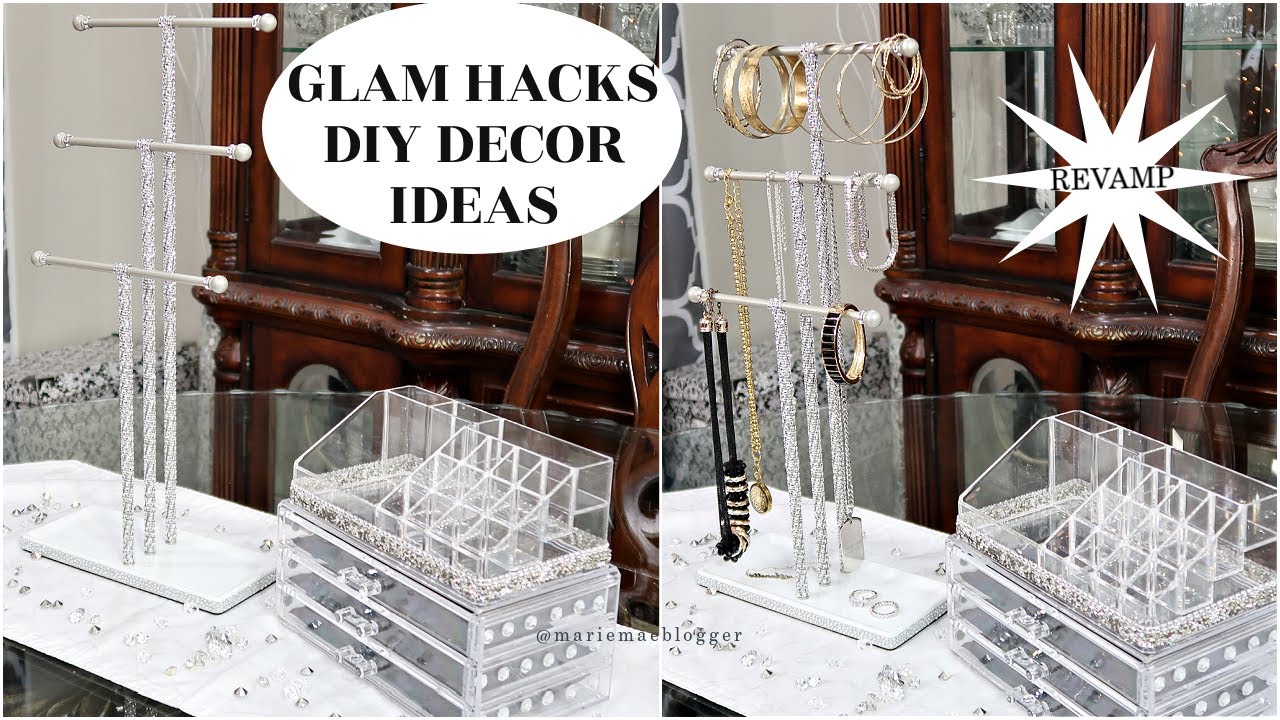 DIY JEWELRY & MAKEUP ORGANIZER | AMAZON DIY HACK | ROOM DECOR IDEAS