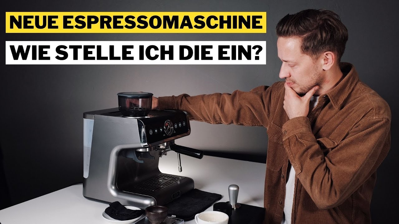 Der perfekte erste Espresso mit der neuen Espressomaschine!
