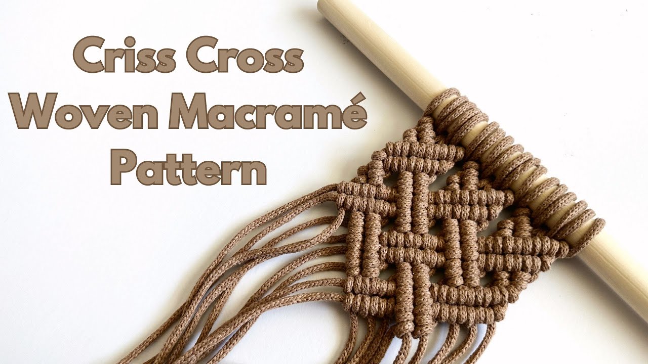 Criss Cross Woven Design | DIY Tutorial | Step by Step Video