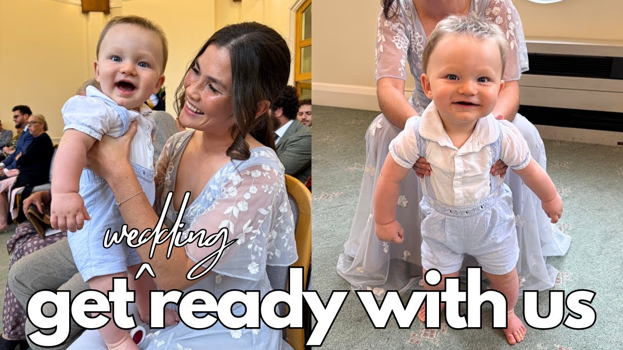 GET READY WITH US FOR A WEDDING | very *realistic* + why am i so bad at this?! | Day 29 Vlogust