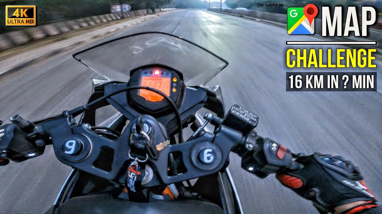 Can I Beat Google Maps? 🤔 16 Km Challenge At 164 Kmph On The RC 390 ! ⚡ || #rc390 #motovlog 