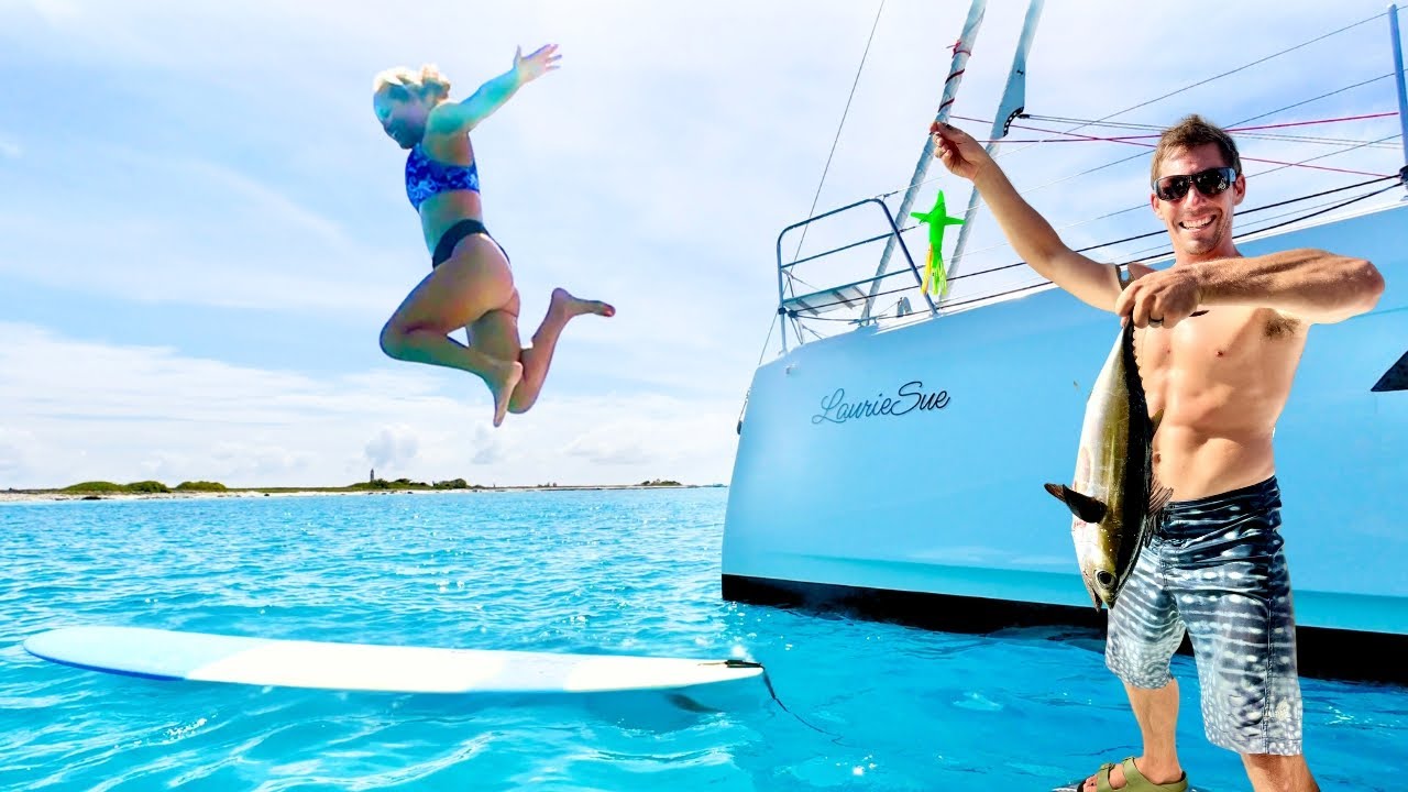 We Found Unexpected Perfect Surf and Caught Tuna for Dinner Living on our Sailboat in the Caribbean!