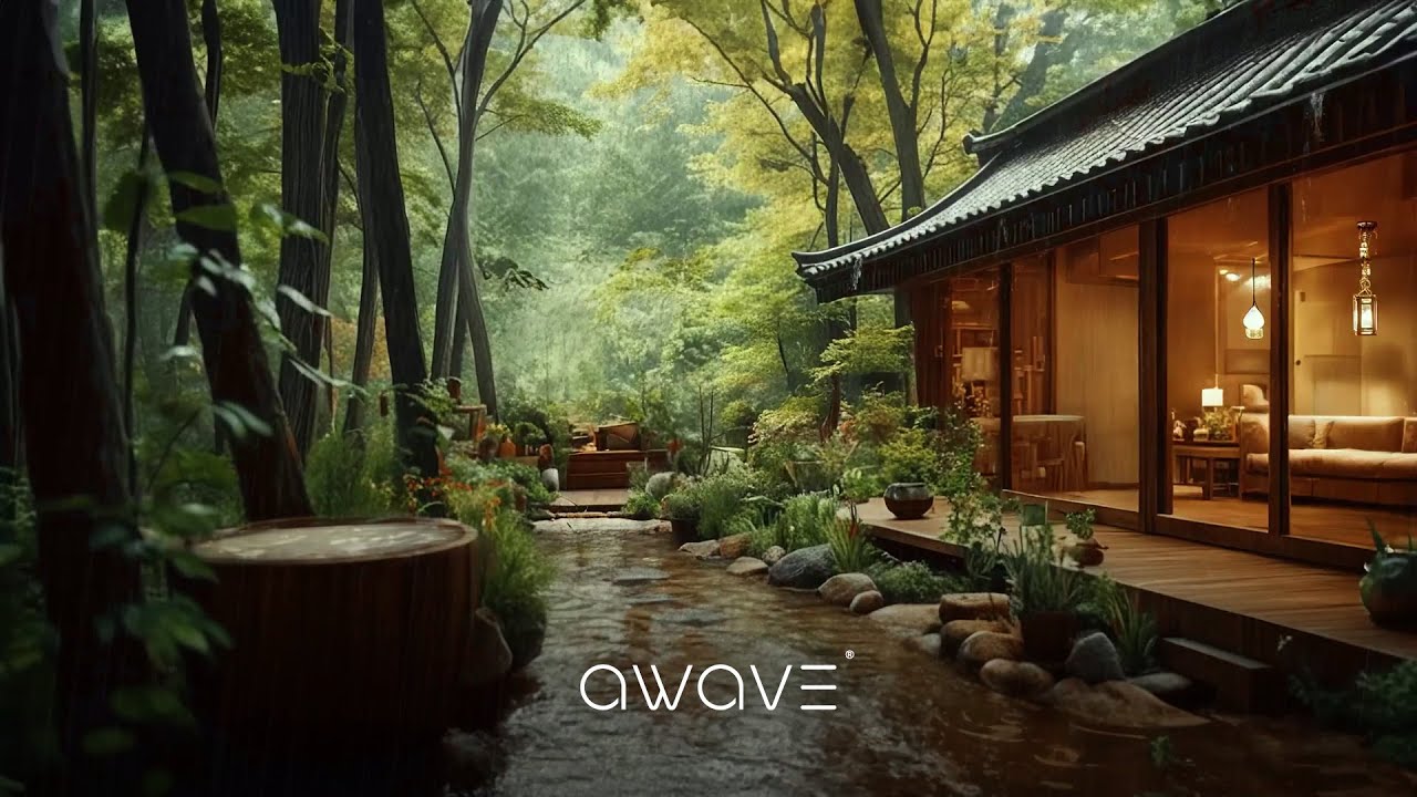 Zen-Oase im Wald: Harmonische Klänge für tiefe Entspannung