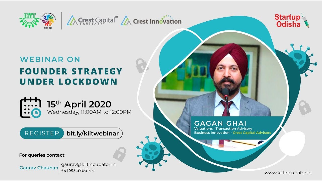 KIIT-TBI Webinar: Founder Strategy Under Lockdown