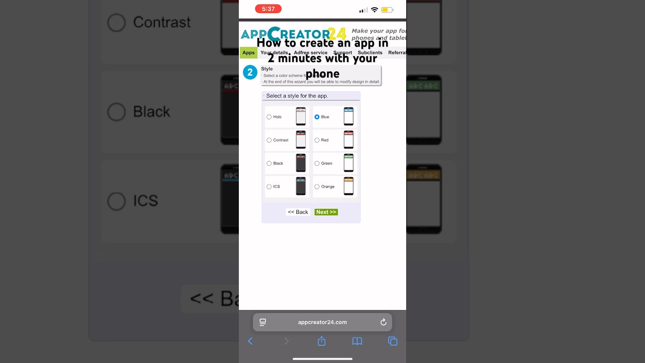 How to make android app in 2 minutes #appcreator24 #edit createapp #makeapp #fypシ #fypviralシ