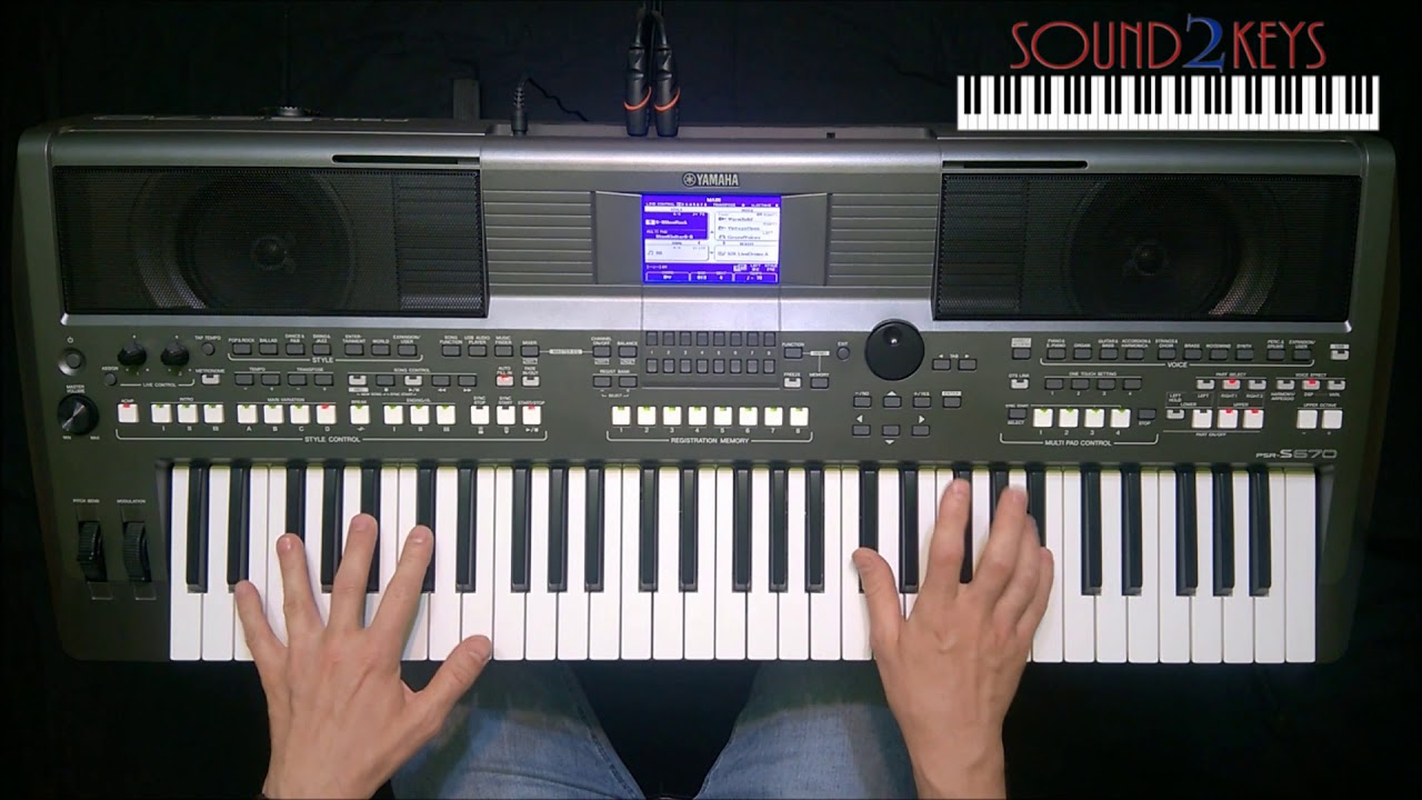 Yamaha PSR-S670 6-8 Slow Rock with new S2K Live Drums Expansion Pack