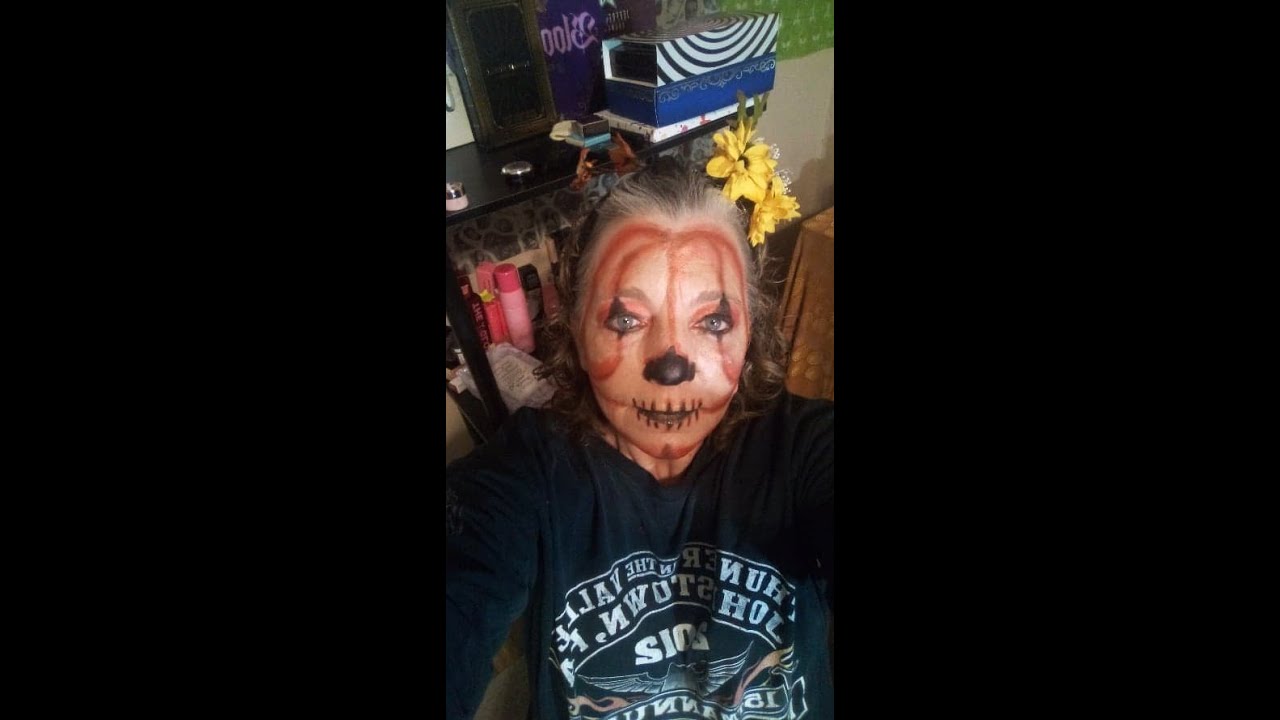 Halloween Pumpkin Makeup