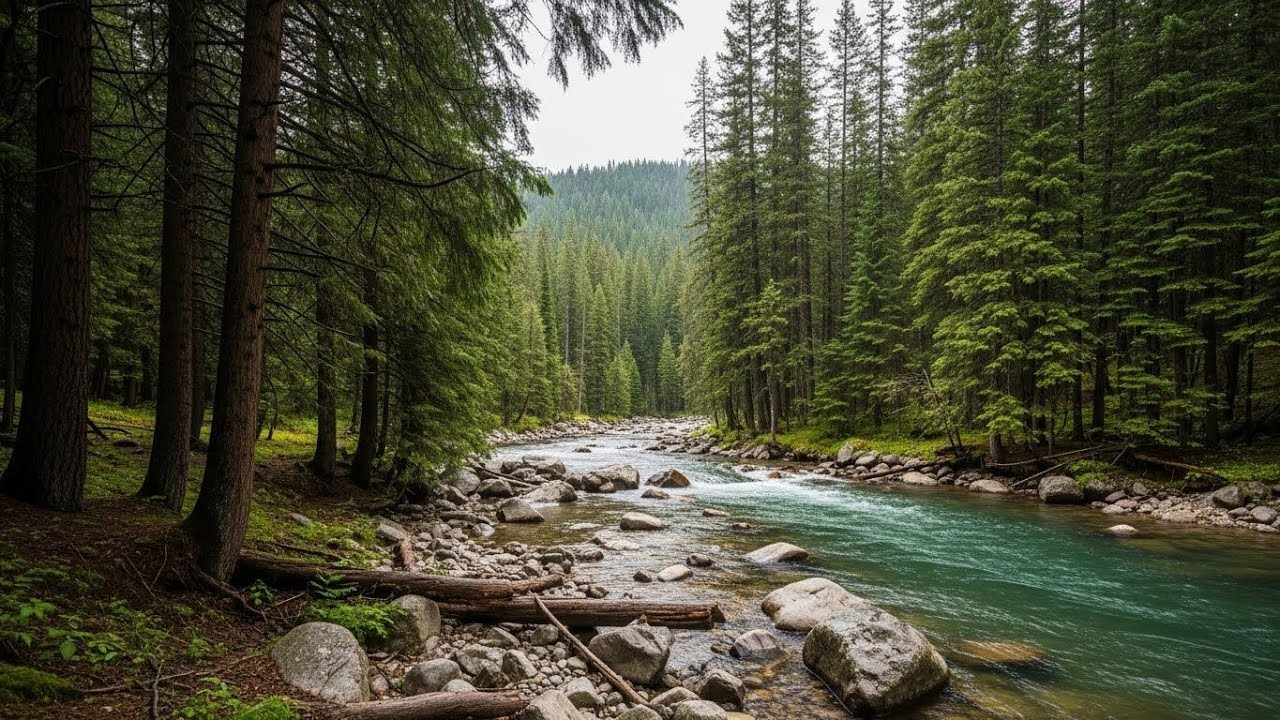 Flowing River Ambience 🌊 Peaceful Sound for Meditation, Focus, and Deep Relaxation #74