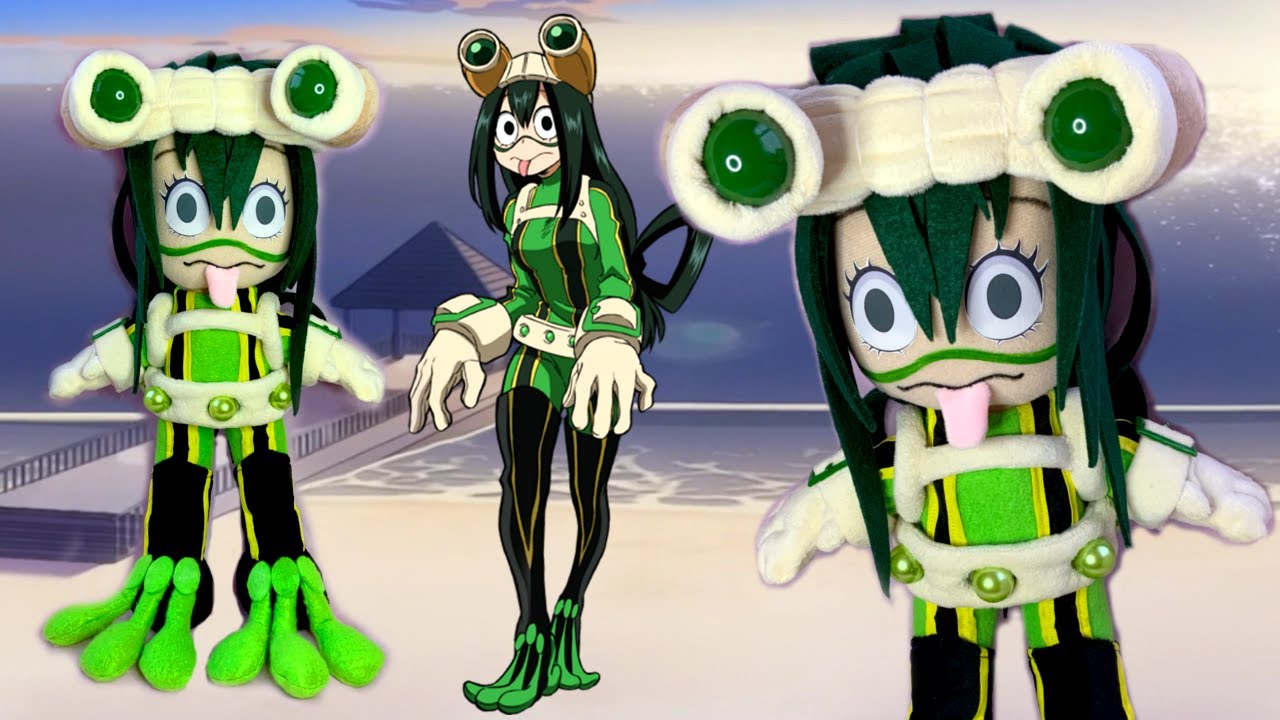 RIBBIT| Making a Tsuyu Asui Froppy plushie| My Hero Academia plush| Cloctor Creations
