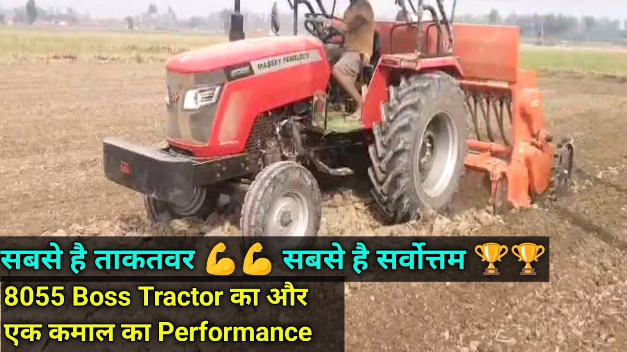 8055 Massey Ferguson Tractor Super Seeder Performance Field Test