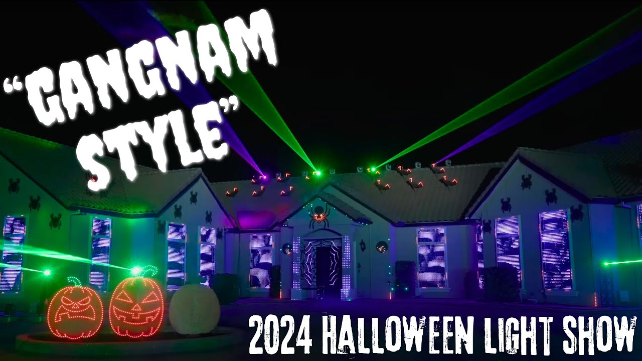 2024 Halloween Light Show Part 4 - PSY 