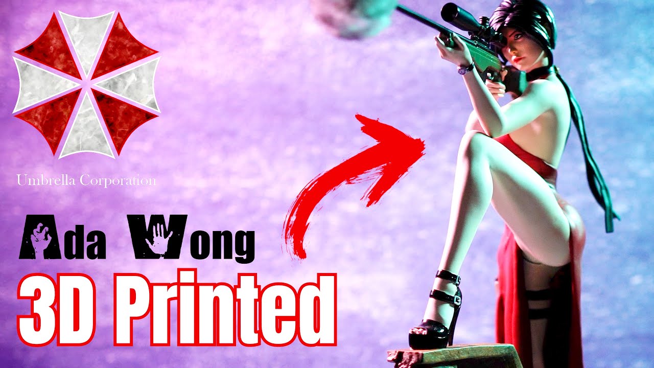 🎨Make 3D Print Figure | Ada Wong - Resident Evil