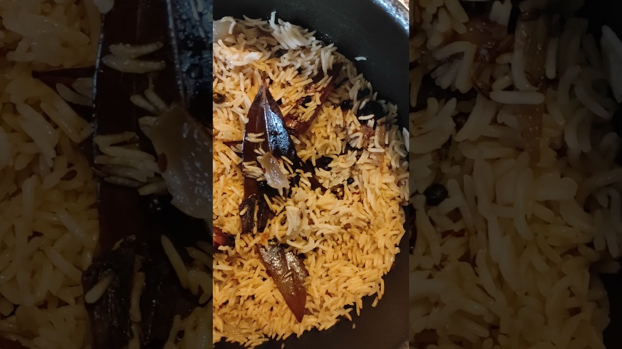 Riso basmati con cardamomo,foglie d'alloro,cumino..