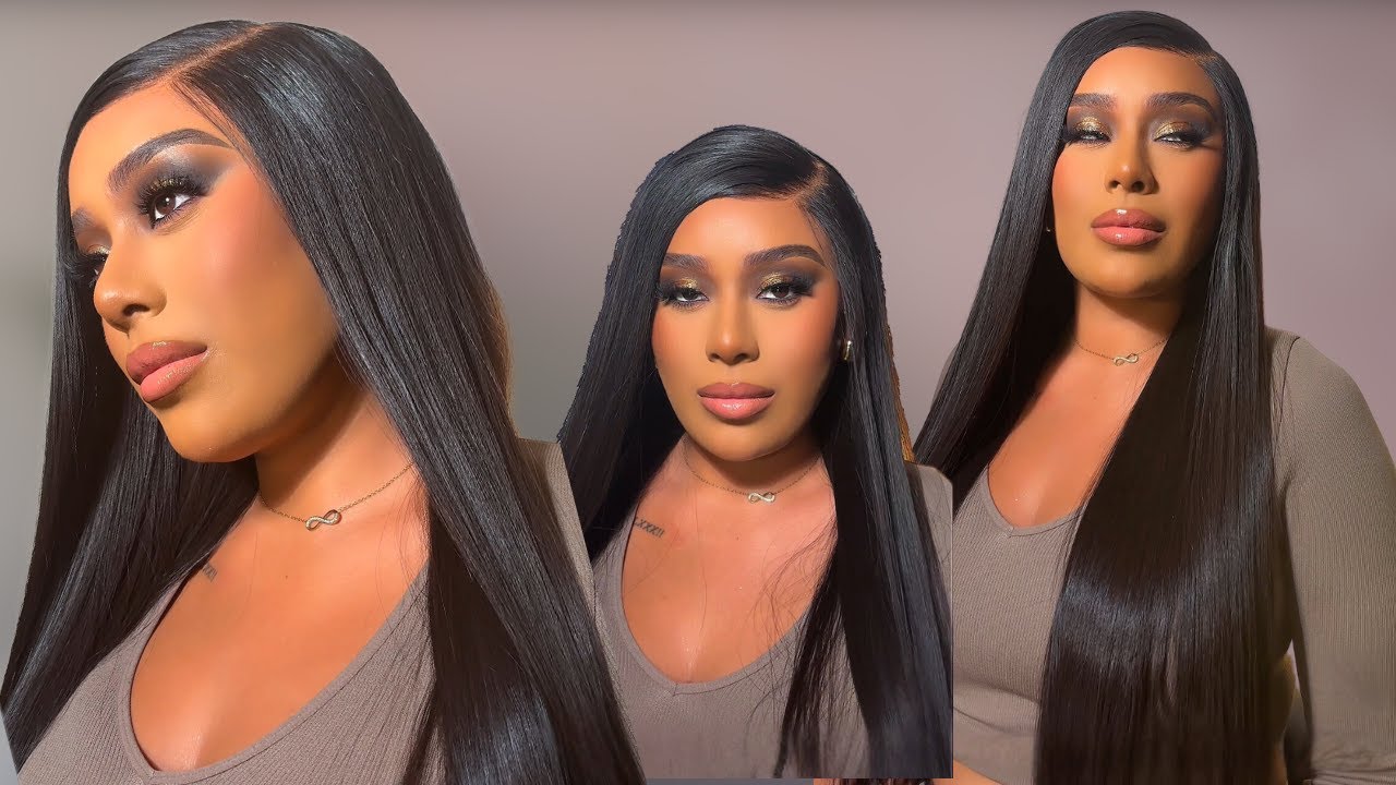 How I Achieve a Bone Straight Look On My Wig/Silk Press- Beginner Friendly