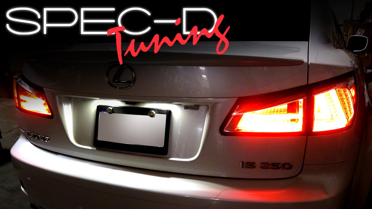SPECDTUNING INSTALLATION VIDEO: 2006 - 2008 LEXUS IS250 LED TAIL LIGHTS