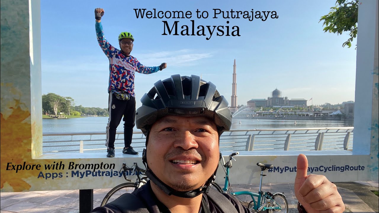 Brompton ride, Exploring Putrajaya Malaysia with my friend