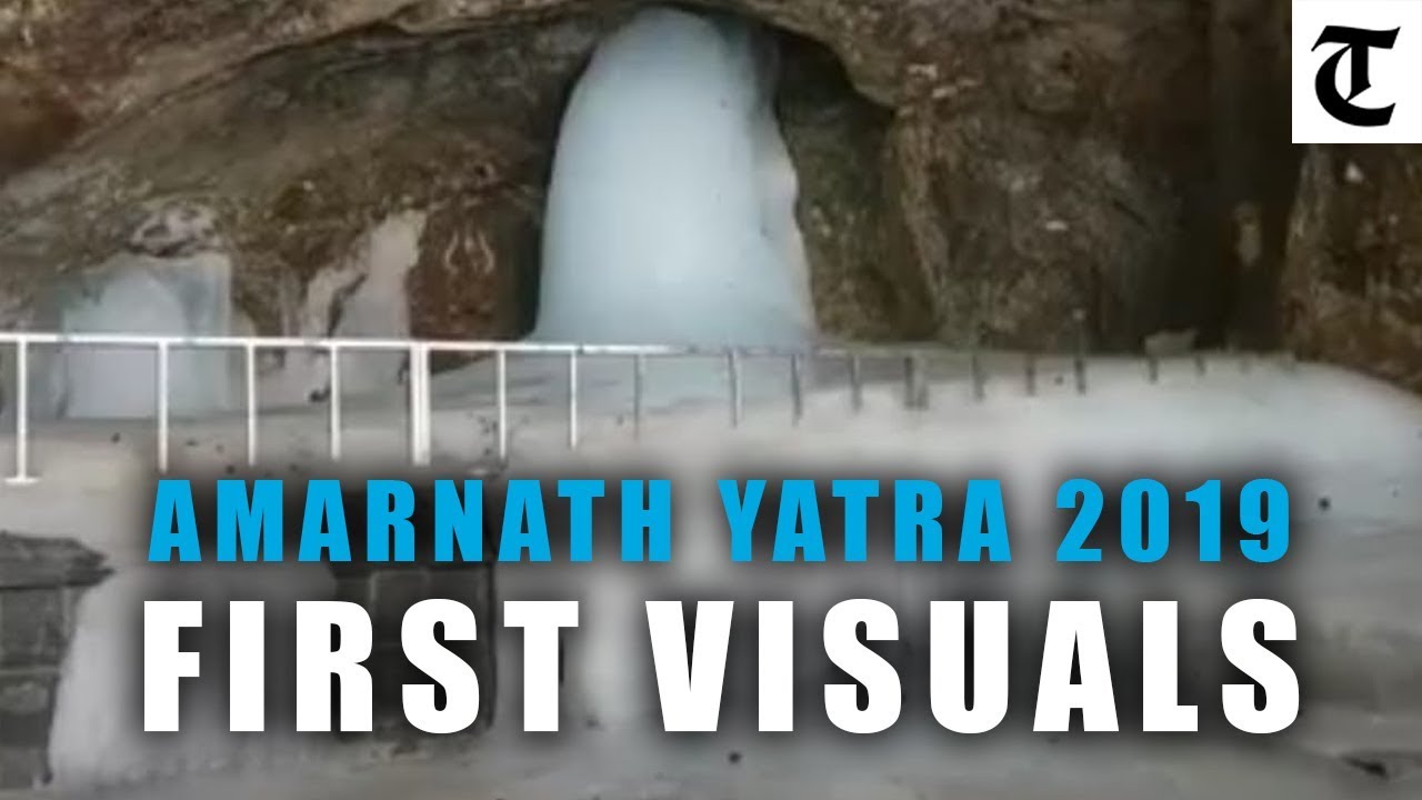 An Exclusive Video of Amarnath ice stalagmite inside the cave shrine
