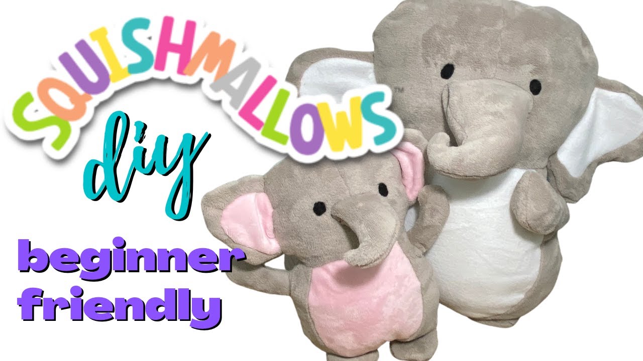 DIY SQUISHMALLOW ELEPHANT SEW ALONG TUTORIAL