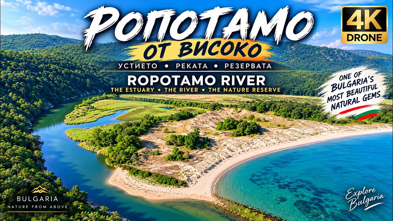 Ропотамо от високо – Невероятни кадри от устието и резервата (4K Drone) / Ropotamo River Bulgaria