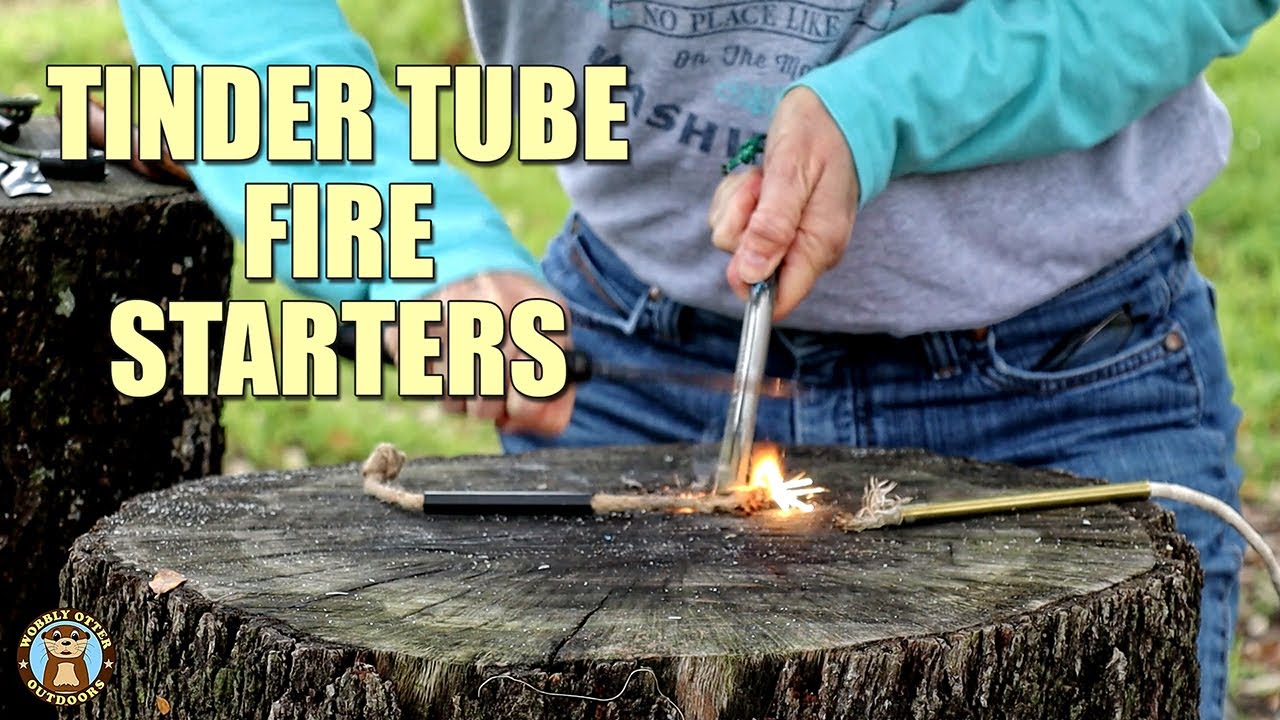 Making & Testing Tinder Tubes - & Review of Uberleben Tinder Tube