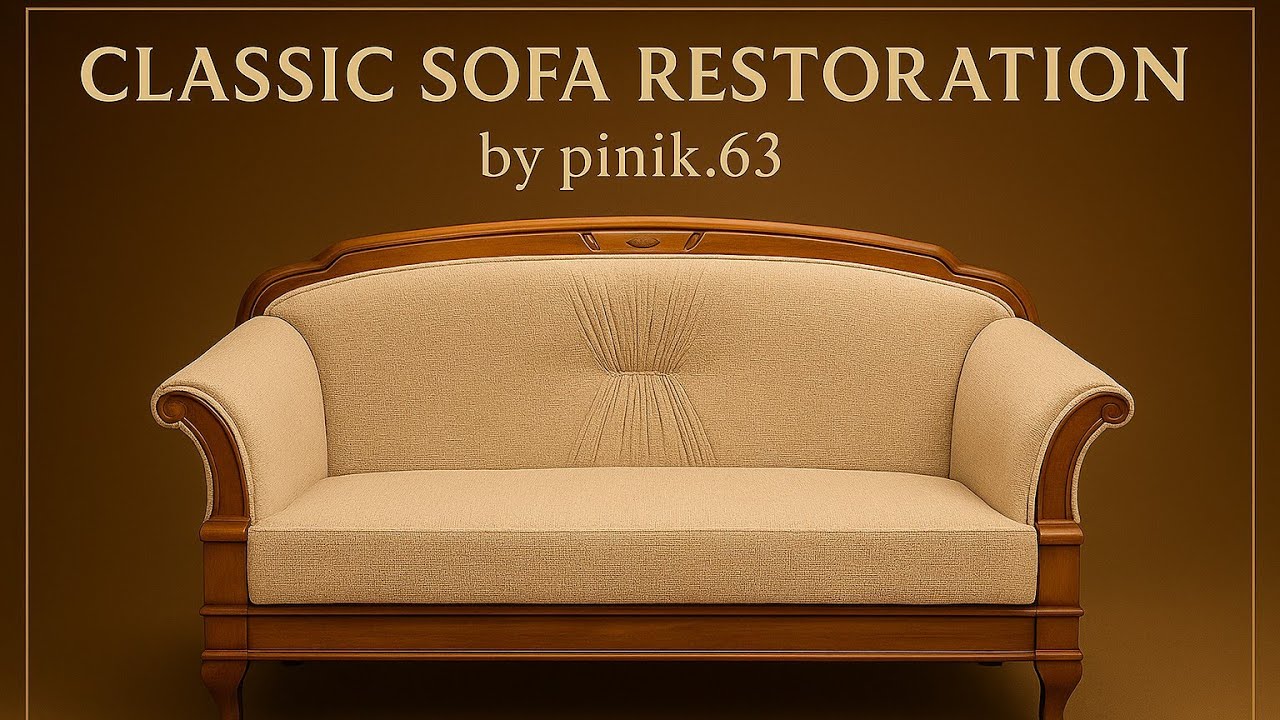 Elegant Classic Sofa Transformation | Step-by-Step Restoration