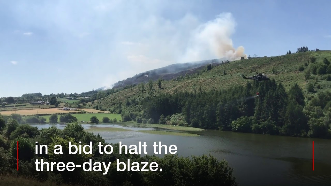 Irish Air Corps called to gorse fire on Slieve Gullion