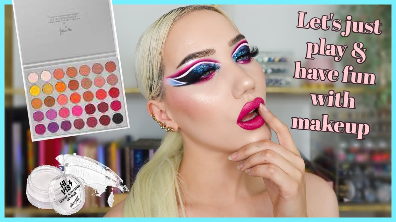BLUE AND PINK GRAPHIC MAKEUP TUTORIAL | MAKEMEUPMISSA